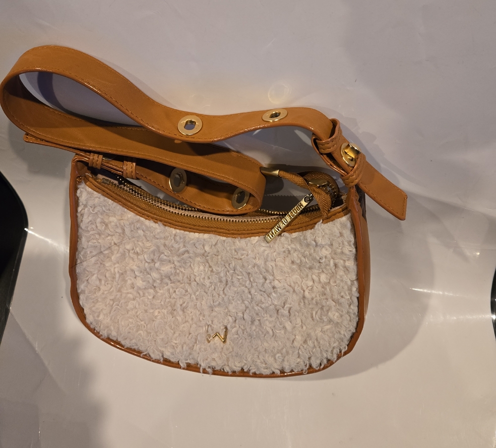 House of Want Faux Sherpa Purse